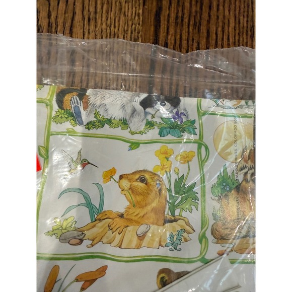 Current Frisky Friends Gift Wrap Set 2 Sheets Cards Easter 1979 Vintage Animals - Picture 6 of 6